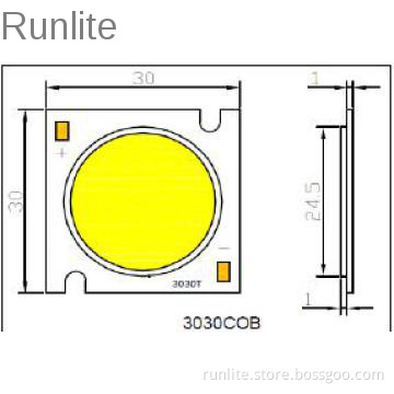3030 copper substrate COB LED DIODE Warm white
